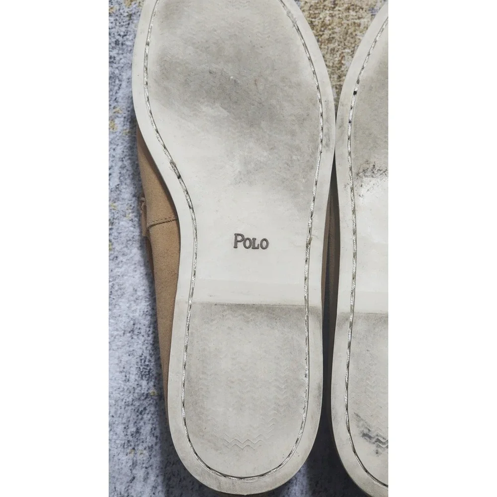 Polo Ralph Lauren Men's Blackley Tan Suede  Loafers Size 13 D
